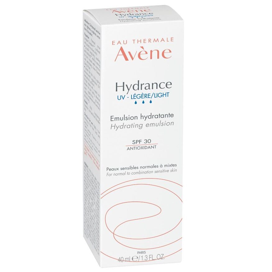 Kartonik produktu Avene Hydrance UV Lekka emulsja nawilżająca SPF 30