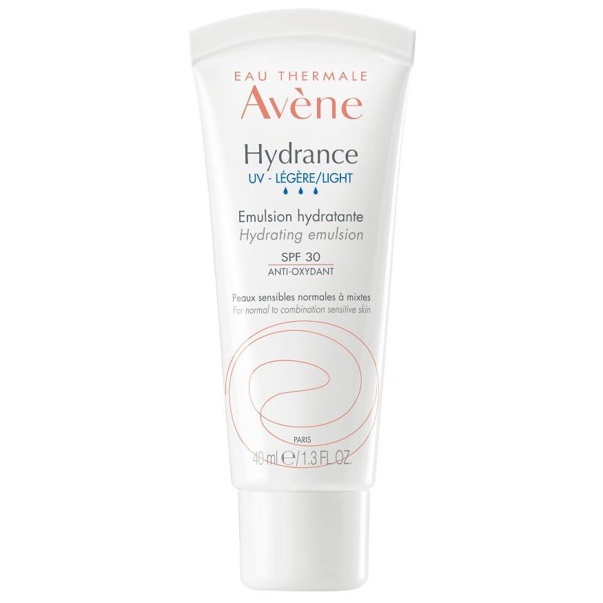 Opakowanie produktu Avene Hydrance UV Lekka emulsja nawilżająca SPF 30