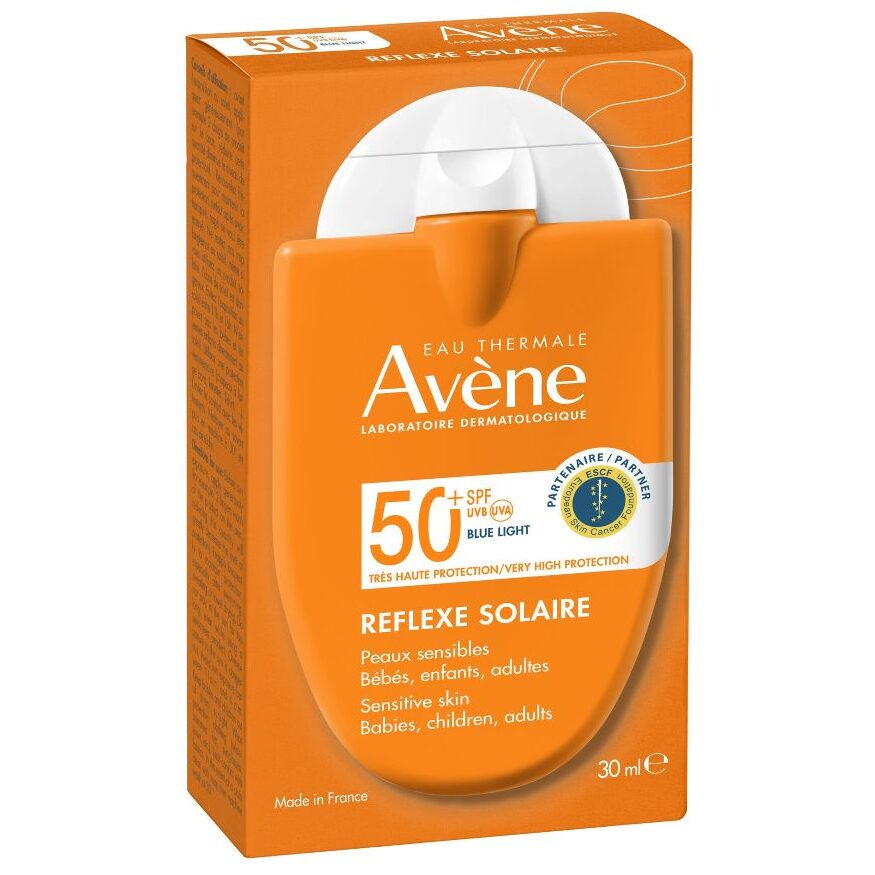 Kartonik produktu Avene Bardzo wysoka ochrona przeciwsłoneczna Refleks słoneczny SPF50+