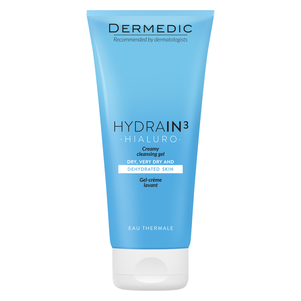 Opakowanie produktu Hydrain 3 Hialuro Kremowy żel do mycia