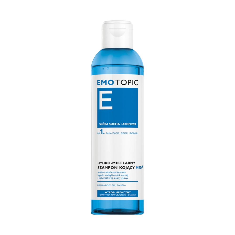Opakowanie produktu E Emotopic Hydro-Micelarny Szampon kojący MED+