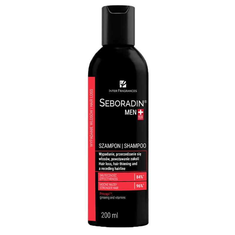 Opakowanie produktu Seboradin Men Szampon przeciw wypadaniu włosów