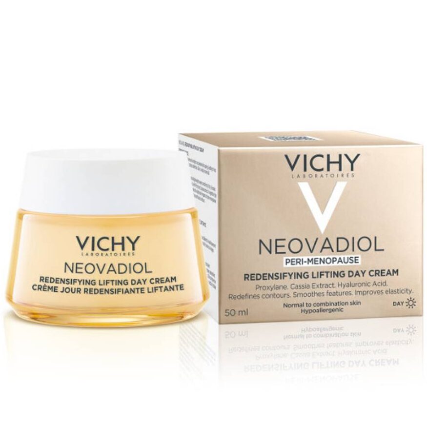 Opakowanie produktu Neovadiol Peri-Menopause Ujędrniający krem na dzień przywracający gęstość skóra normalna i mieszana