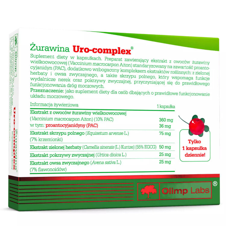 Opakowanie produktu Żurawina Uro-Complex