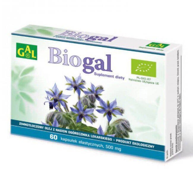 Opakowanie produktu Biogal Olej z nasion ogórecznika lekarskiego