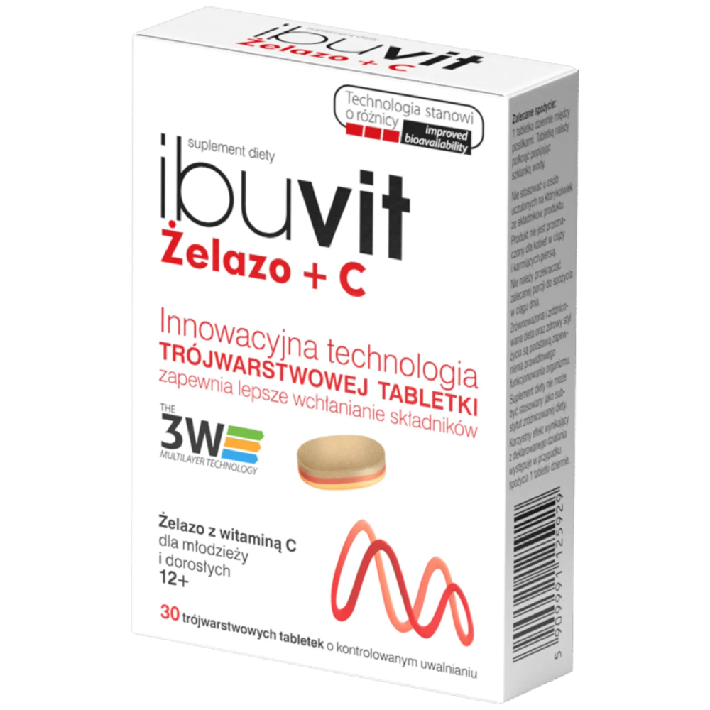 Opakowanie produktu Ibuvit Żelazo + C