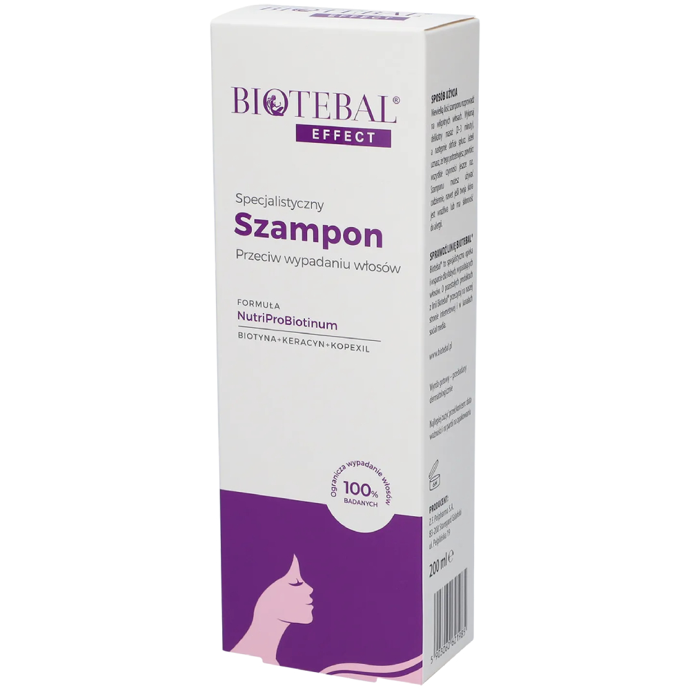Kartonik produktu Biotebal Effect Szampon przeciw wypadaniu włosów