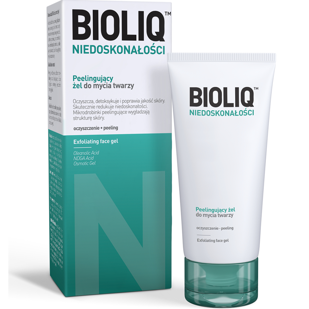 Opakowanie produktu Bioliq Peelingujący żel do mycia twarzy