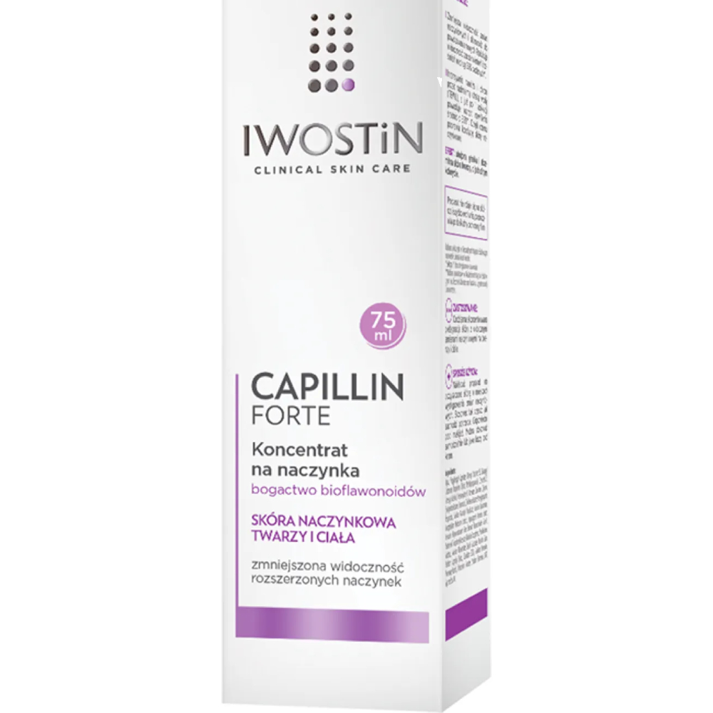 Kartonik produktu Capillin Forte Koncentrat na naczynka do twarzy i ciała