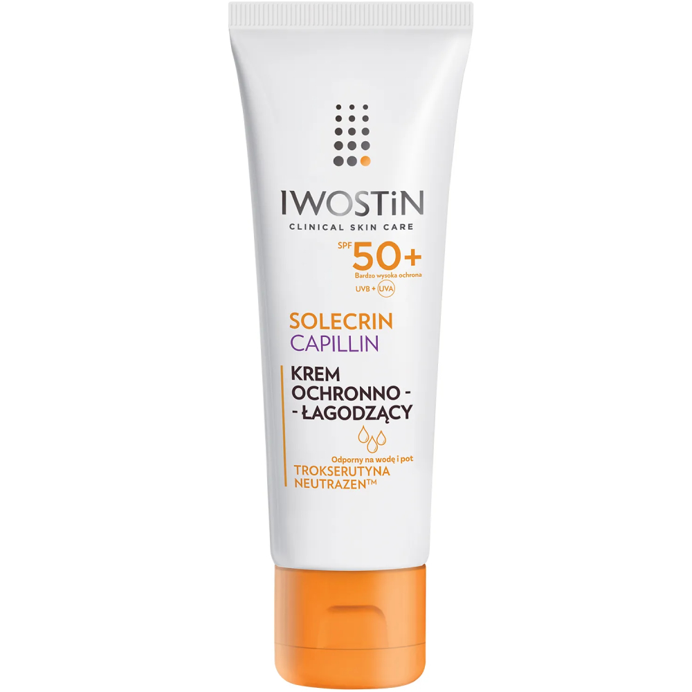 Opakowanie produktu Solecrin Capillin Krem ochronno-łagodzący SPF 50+