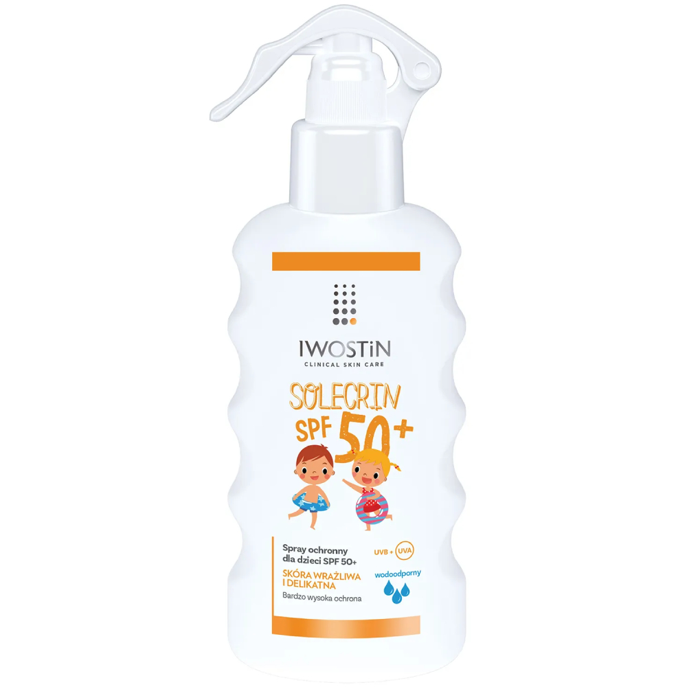 Opakowanie produktu Solecrin Spray ochronny dla dzieci SPF 50+